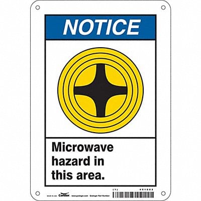 Safety Sign 10 inx7 in Aluminum