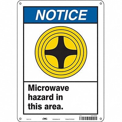 Safety Sign 14 in x 10 in Polyethylene
