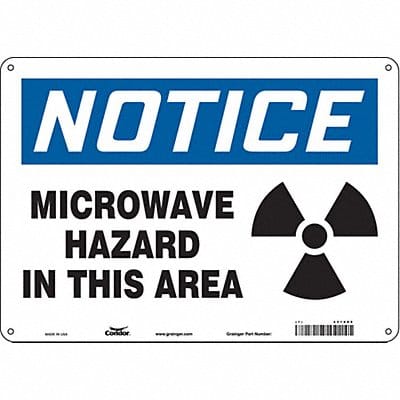 Safety Sign 10 inx14 in Aluminum