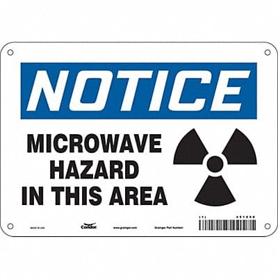 Safety Sign 7 in x 10 in Polyethylene