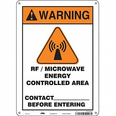 Safety Sign 14 inx10 in Aluminum