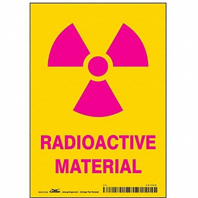 Safety Sign 5 inx3 1/2 in Vinyl PK25