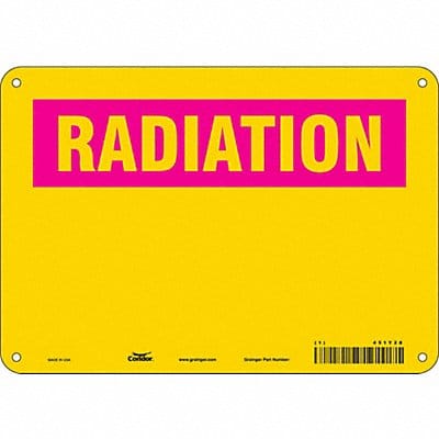 Safety Sign 7 in x 10 in Polyethylene