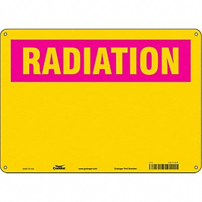 Safety Sign 10 in x 14 in Polyethylene