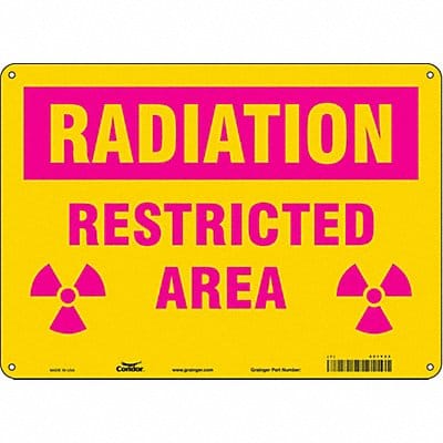 Safety Sign 10 inx14 in Aluminum