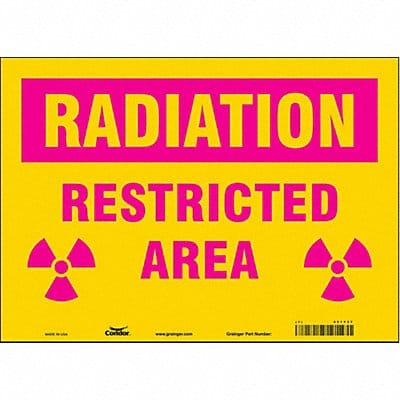 Safety Sign 10 in x 14 in Vinyl