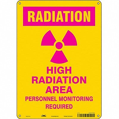 Safety Sign 14 in x 10 in Aluminum
