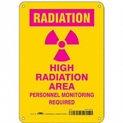 Safety Sign 10 inx7 in Polyethylene