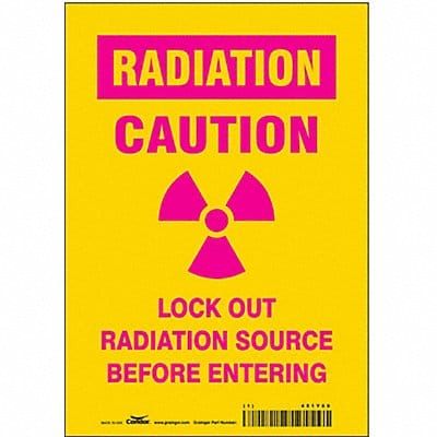 Safety Sign 10 inx7 in Vinyl
