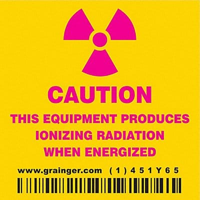 Safety Sign 2 1/4 in x 2 1/4 in Vinyl
