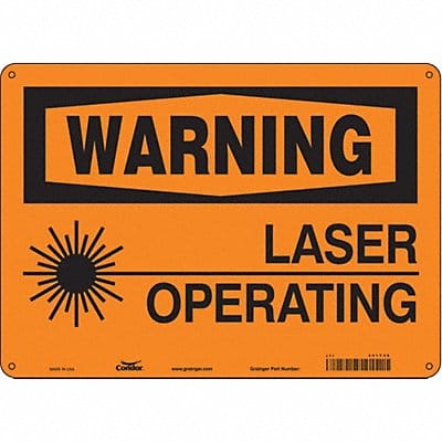 Safety Sign 10 inx14 in Aluminum