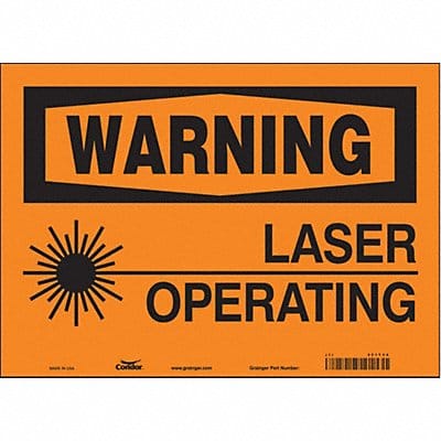 Safety Sign 10 inx14 in Vinyl