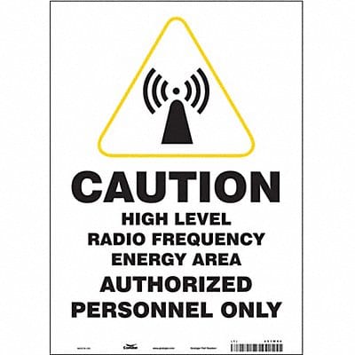 Safety Sign 14 in x 10 in Vinyl
