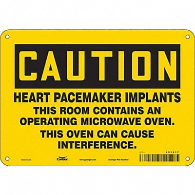 Safety Sign 7 in x 10 in Polyethylene