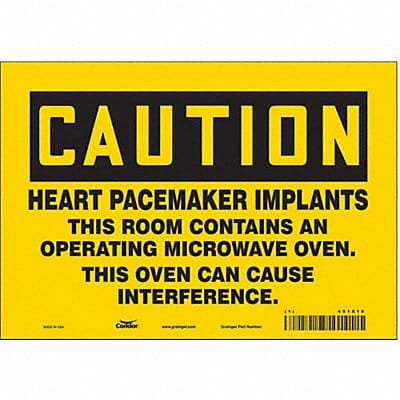 Safety Sign 7 in x 10 in Vinyl