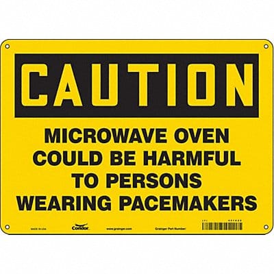 Safety Sign 10 in x 14 in Aluminum