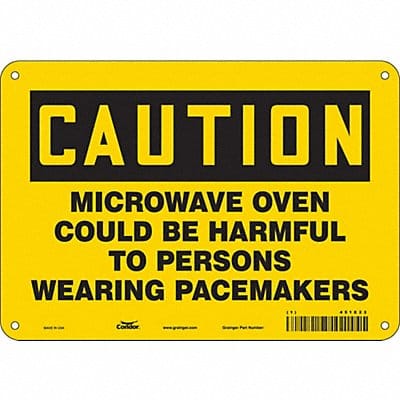 Safety Sign 7 inx10 in Polyethylene