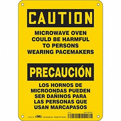 Safety Sign 7 in x 10 in Polyethylene