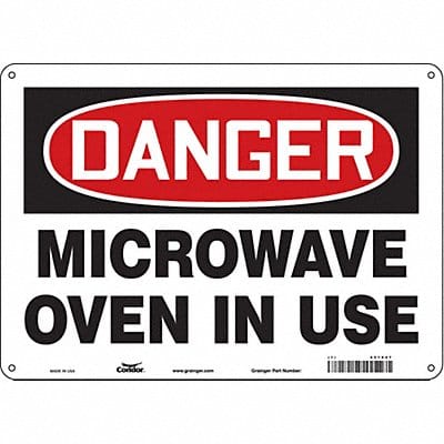 Safety Sign 10 inx14 in Aluminum