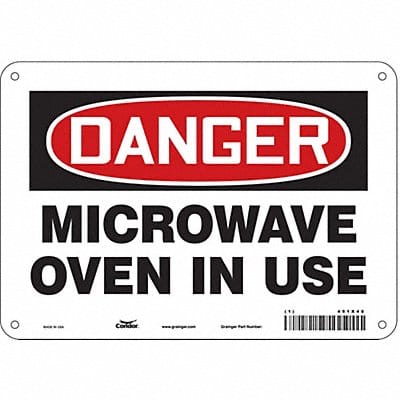 Safety Sign 7 inx10 in Polyethylene