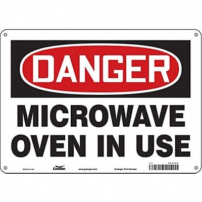 Safety Sign 10 inx14 in Polyethylene