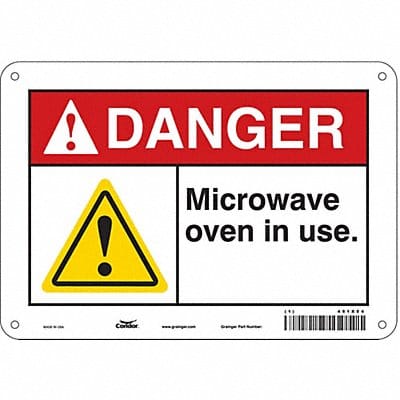 Safety Sign 7 in x 10 in Polyethylene
