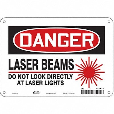 Safety Sign 7 inx10 in Polyethylene
