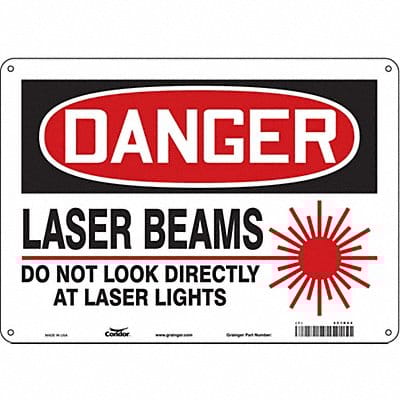 Safety Sign 10 inx14 in Polyethylene