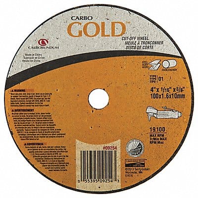 Abrasive Cut-Off Wheel Type 41 4 dia.