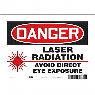 Safety Sign 7 in x 10 in Vinyl