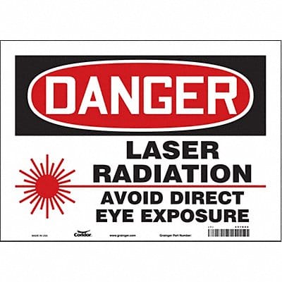 Safety Sign 10 in x 14 in Vinyl