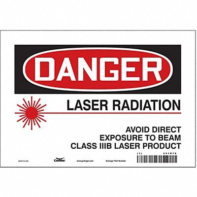 Safety Sign 7 inx10 in Vinyl