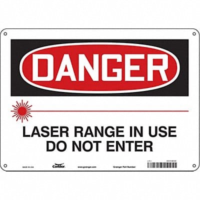 Safety Sign 10 inx14 in Polyethylene