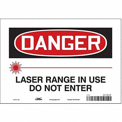 Safety Sign 7 in x 10 in Vinyl