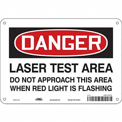 Safety Sign 7 in x 10 in Polyethylene