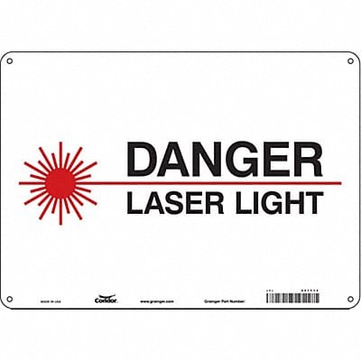 Safety Sign 10 inx14 in Aluminum