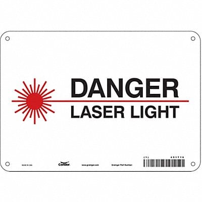 Safety Sign 7 inx10 in Polyethylene