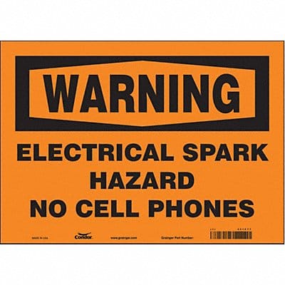 Safety Sign 10 in x 14 in Vinyl