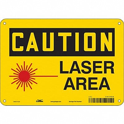 Safety Sign 7 inx10 in Polyethylene