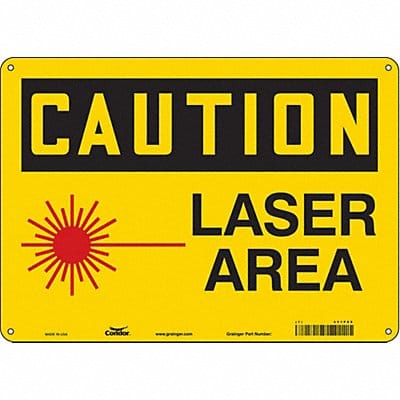 Safety Sign 10 in x 14 in Vinyl