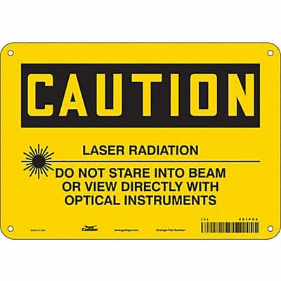 Safety Sign 7 inx10 in Polyethylene