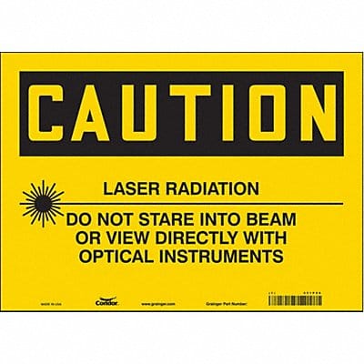 Safety Sign 10 in x 14 in Vinyl