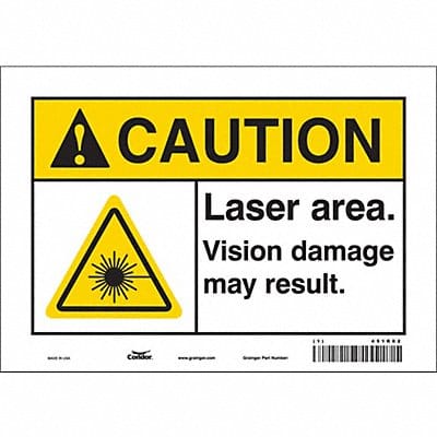 Safety Sign 7 inx10 in Vinyl