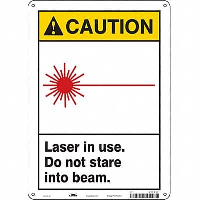 Safety Sign 14 inx10 in Aluminum