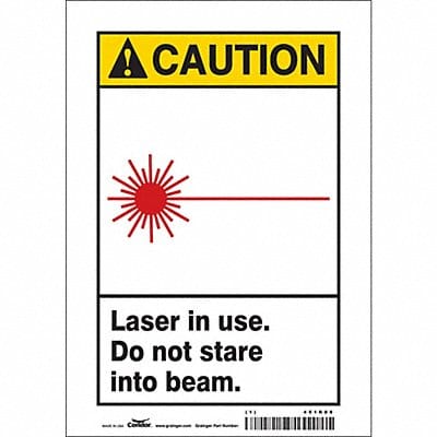 Safety Sign 10 inx7 in Vinyl