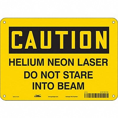 Safety Sign 7 in x 10 in Aluminum