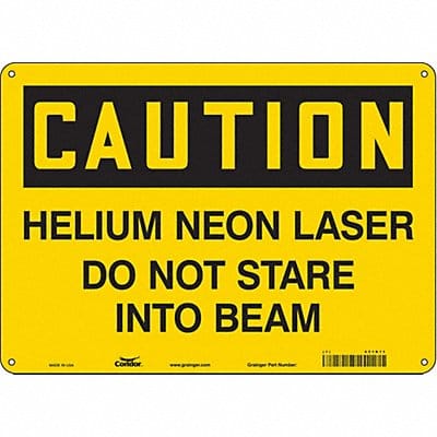 Safety Sign 10 in x 14 in Aluminum