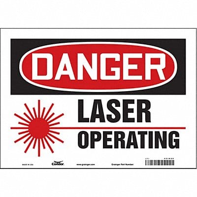 Safety Sign 10 inx14 in Vinyl