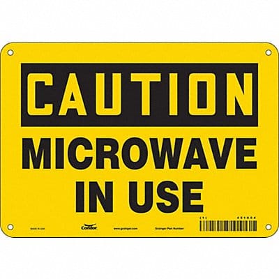 Safety Sign 7 inx10 in Polyethylene