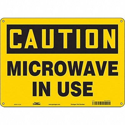 Safety Sign 10 inx14 in Polyethylene